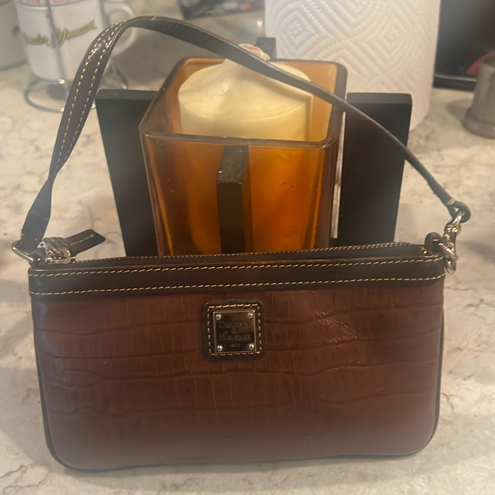 Dooney & Bourke brown Leather wristlet